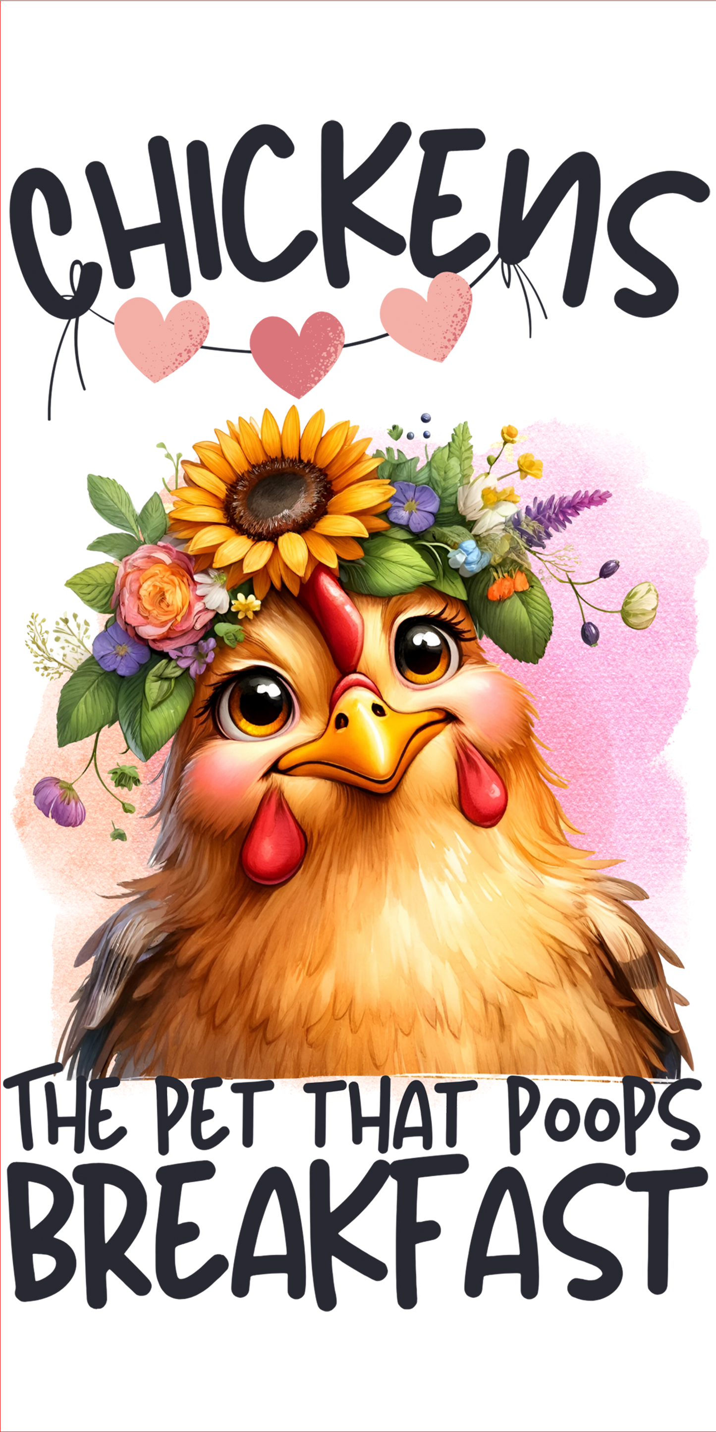 Funny Farm - Chicken  (16x24”) Kitchen Towel