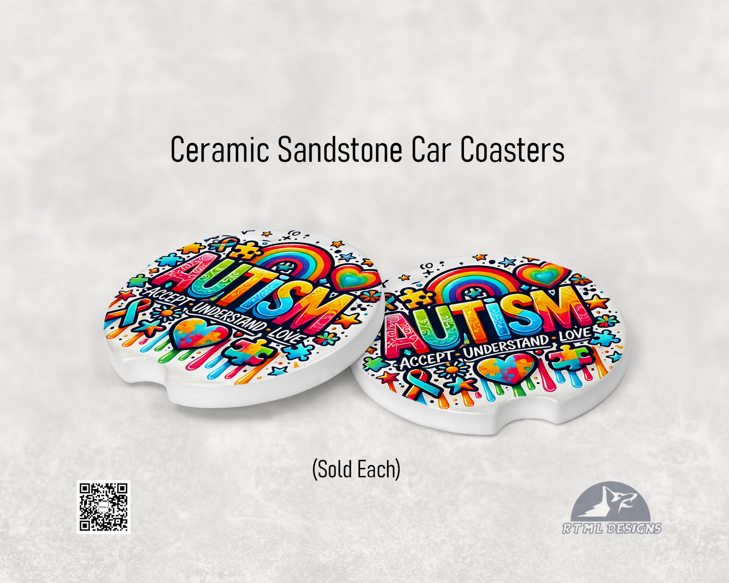 Autism #1 - Ceramic Car Coaster
