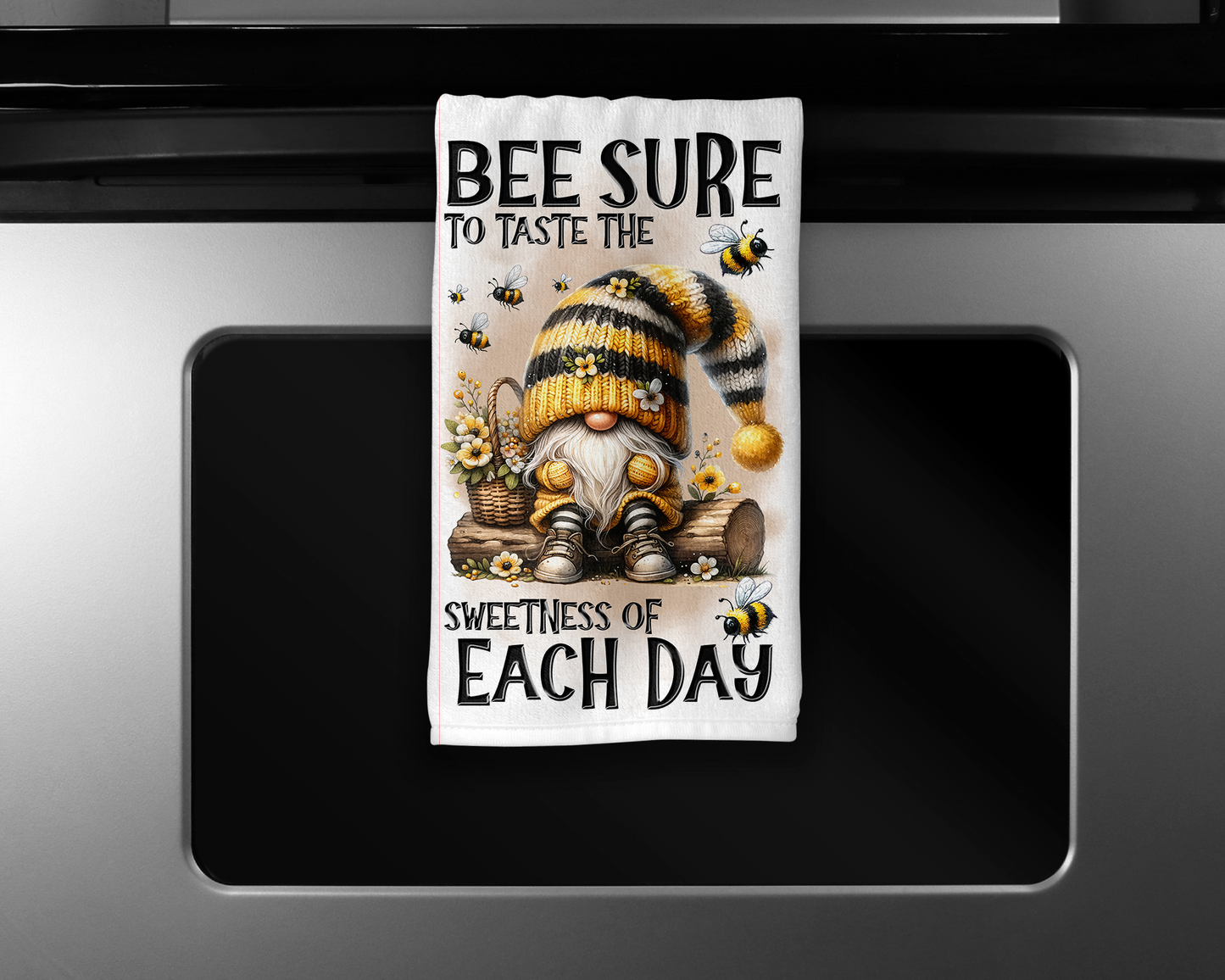 Gnome - Bee Sure (16x24”) Kitchen Towel