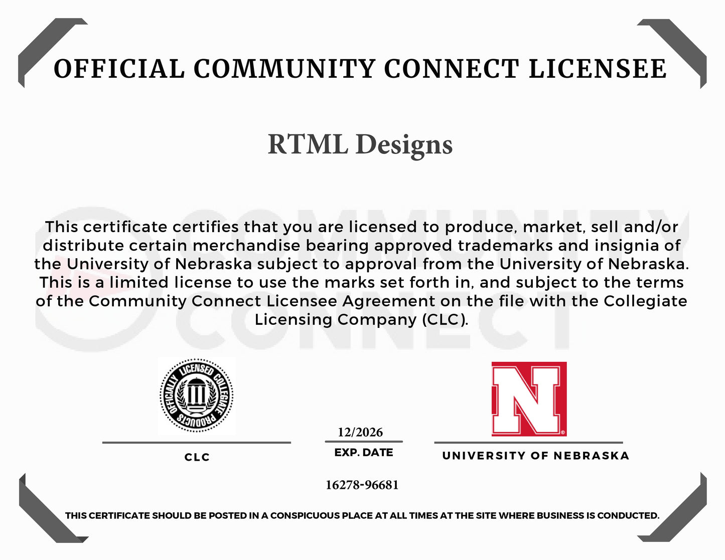 College - (2 Pack) Nebraska Metal Bookmark | Officially Licensed Collegiate Product | University of Nebraska