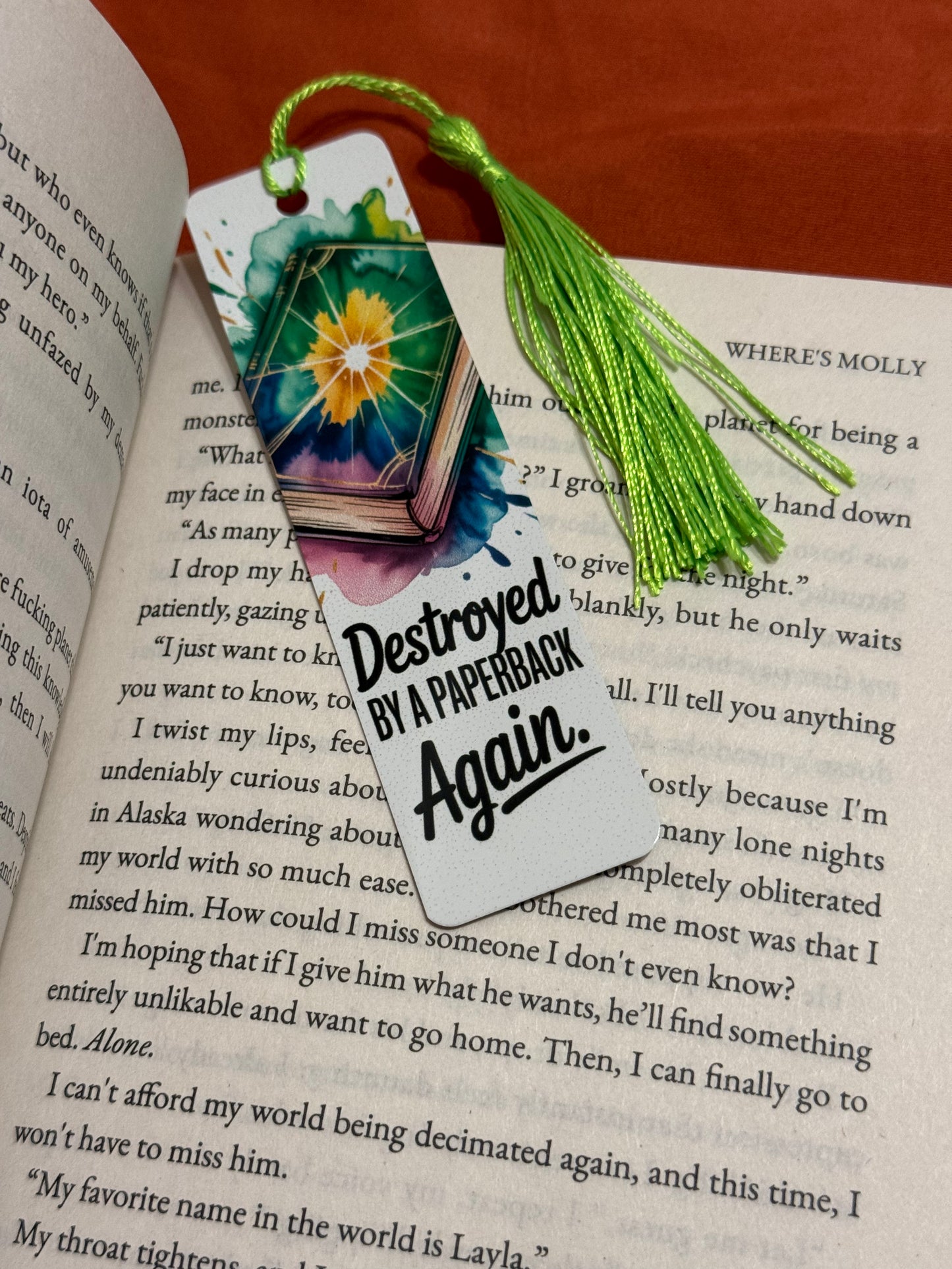 Spicy Reading
- Destroyed by a paperback