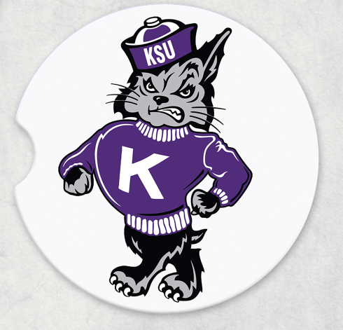 Kansas State - Ceramic Car Coaster