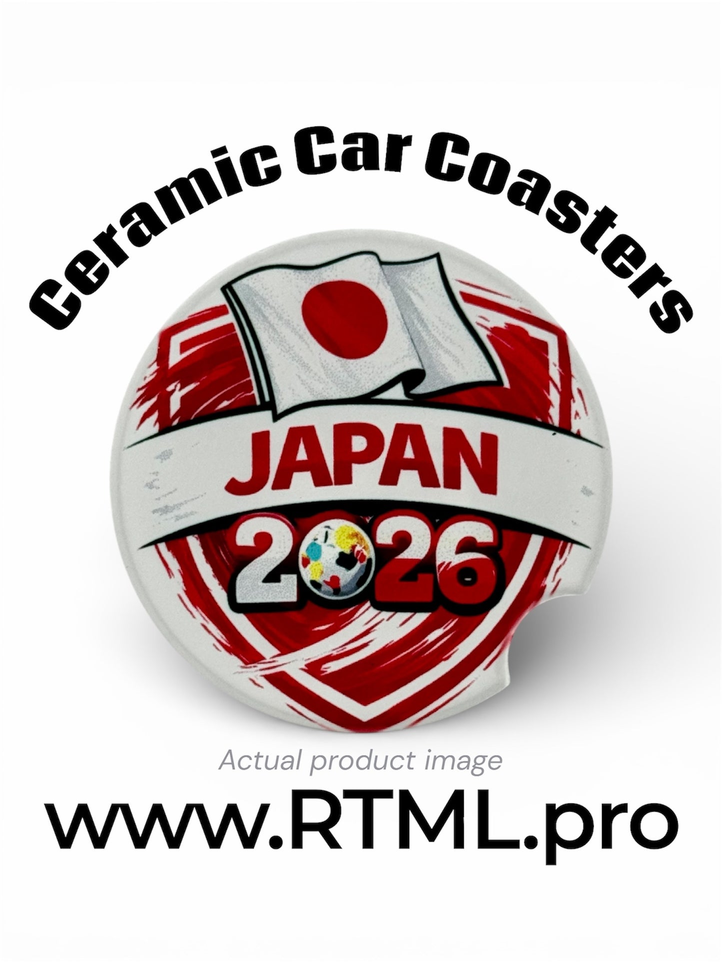Japan | World Cup 2026 - Ceramic Car Coaster
