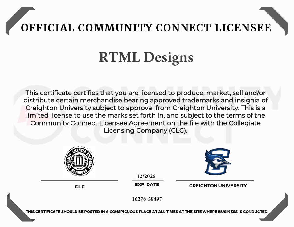 Creighton #2 - Ceramic Car Coaster | Officially Licensed Collegiate Product | Creighton University (Single Pack)