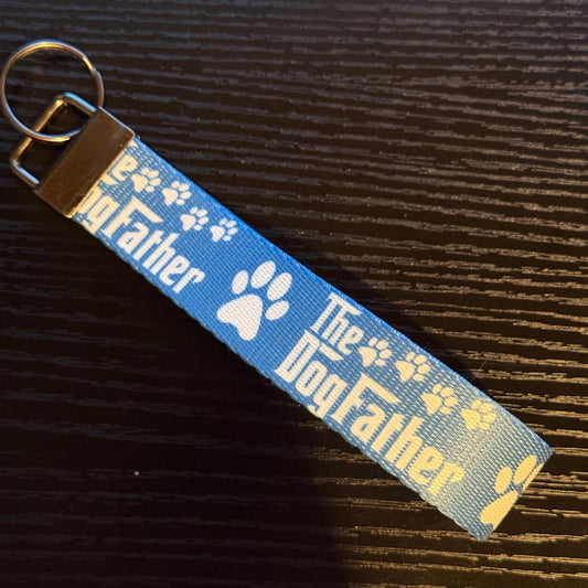 Dog Father - Key Fob 6" Wristlet Keychain