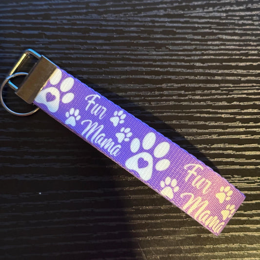 Fur Mama - Key Fob 6" Wristlet Keychain