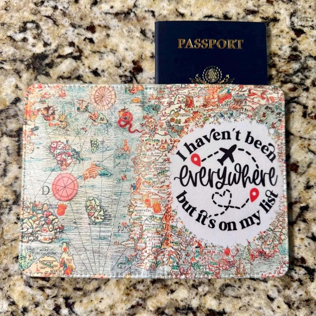 Everywhere - Passport Cover & Metal Luggage Tags (x2)