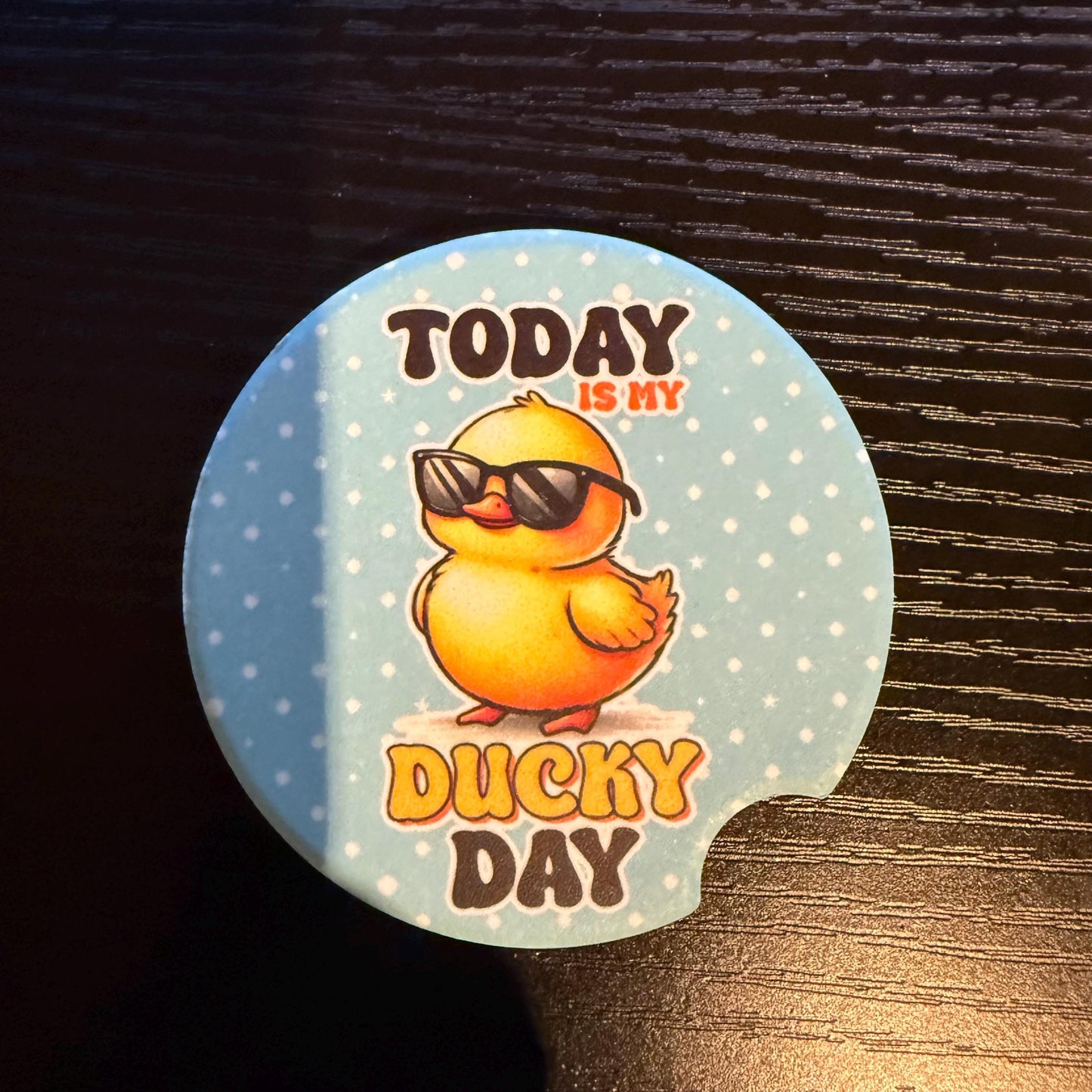Ducky Day - Ceramic Car Coaster