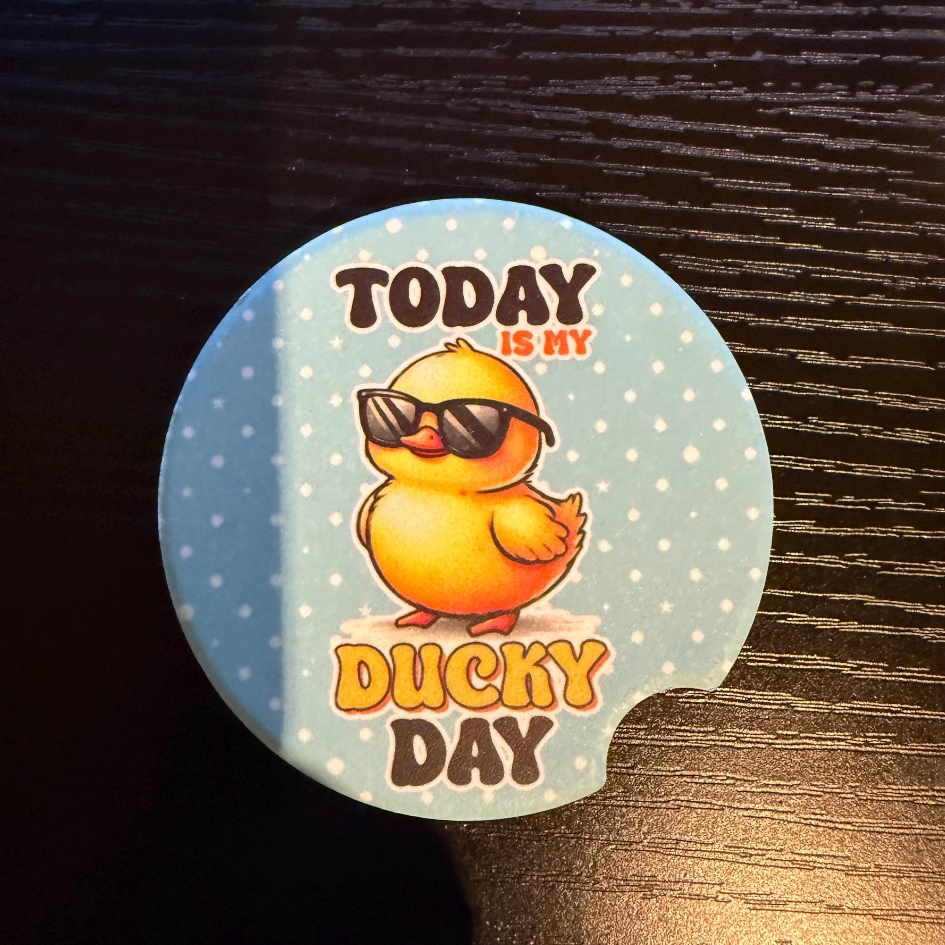 Ducky Day - Ceramic Car Coaster