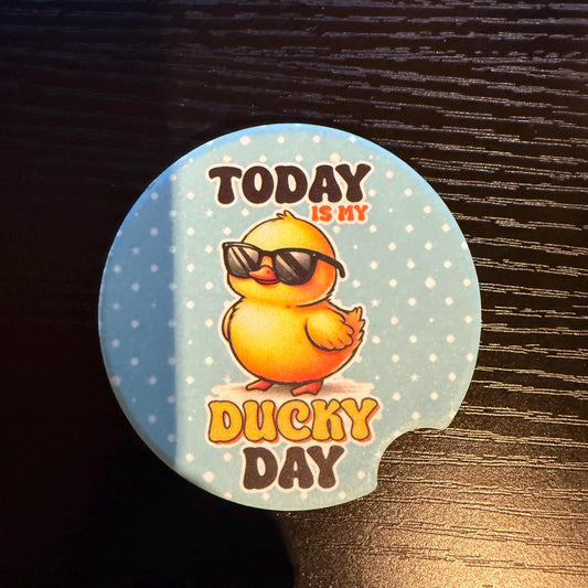 Ducky Day - Ceramic Car Coaster