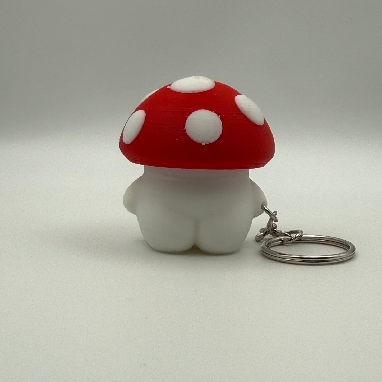 Mushroom Buddy Fidget Clicker Keychain: Shroomy — 3D Printed