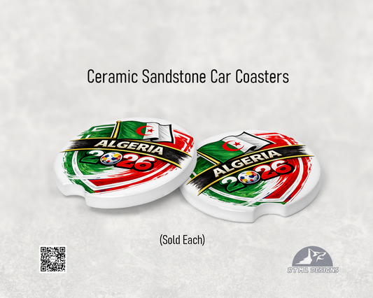 Algeria | World Cup 2026 - Ceramic Car Coaster