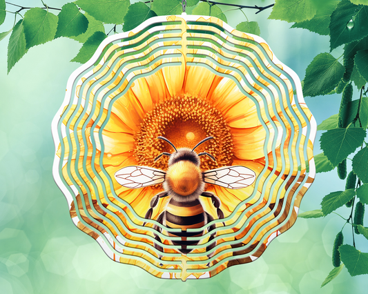 Metal Wind Spinners – Bee #2