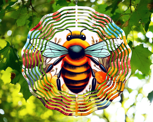 Metal Wind Spinners – Bee #1