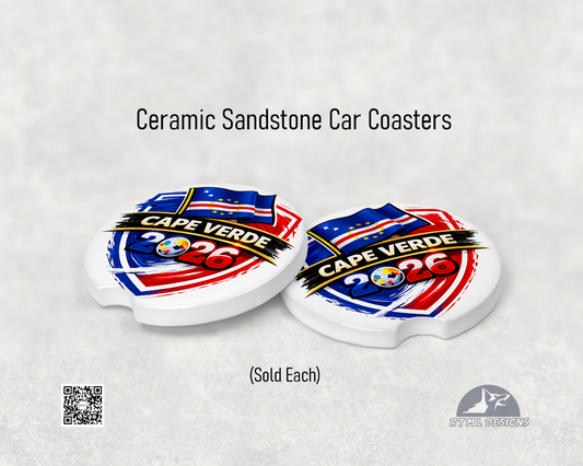 Cape Verde | World Cup 2026 - Ceramic Car Coaster