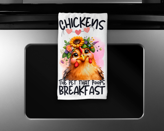 Funny Farm - Chicken  (16x24”) Kitchen Towel
