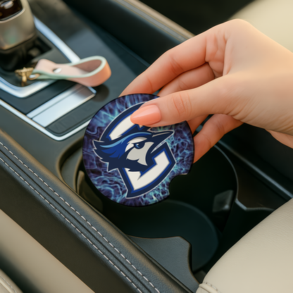 Creighton #2 - Ceramic Car Coaster | Officially Licensed Collegiate Product | Creighton University (Single Pack)