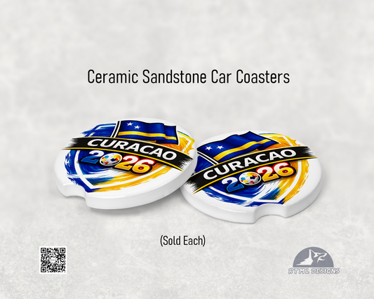 Curacao | World Cup 2026 - Ceramic Car Coaster