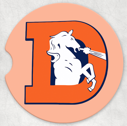 Denver Broncos - Ceramic Car Coaster