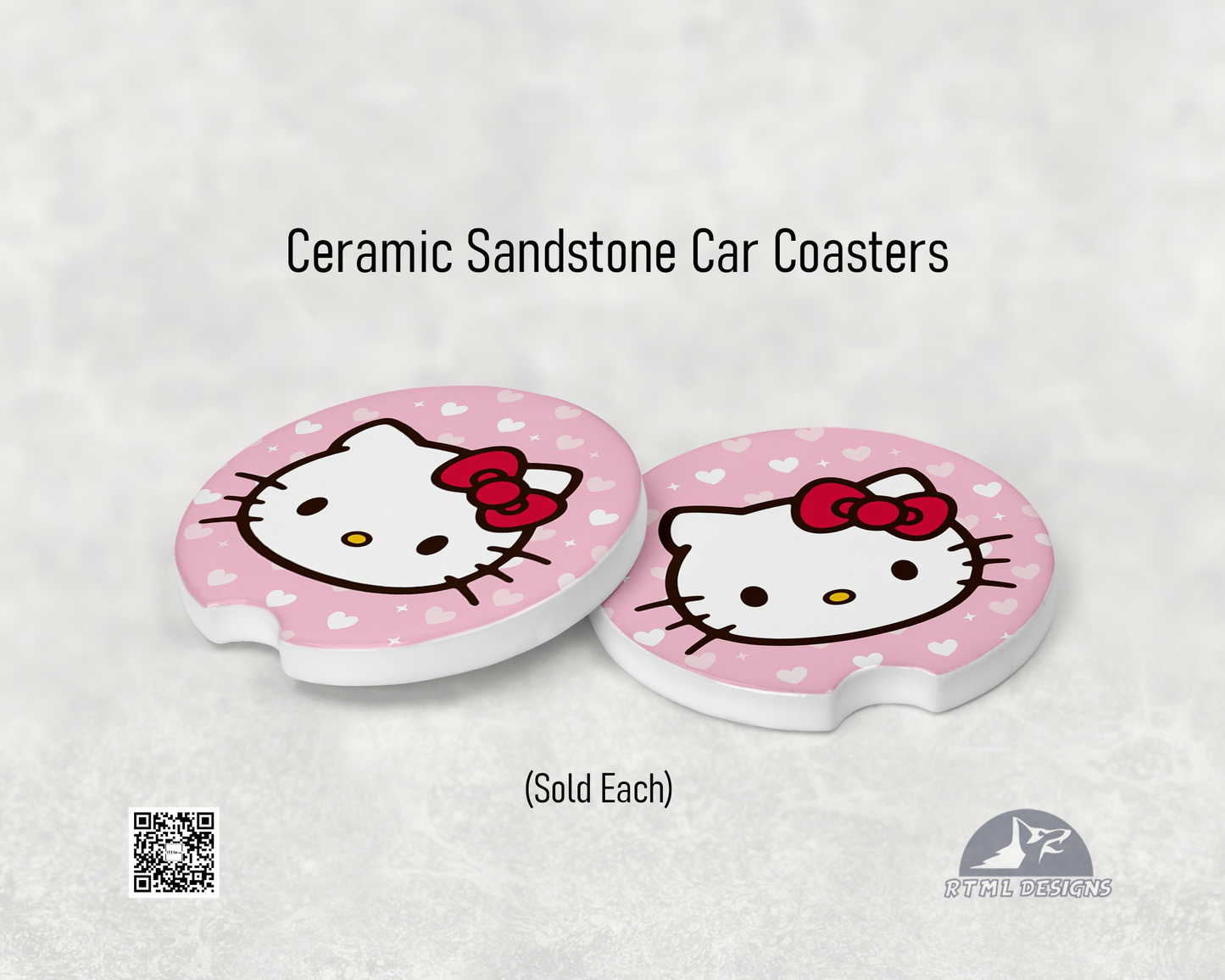 Hello Kitty #1 - Ceramic Car Coaster (Single Pack)