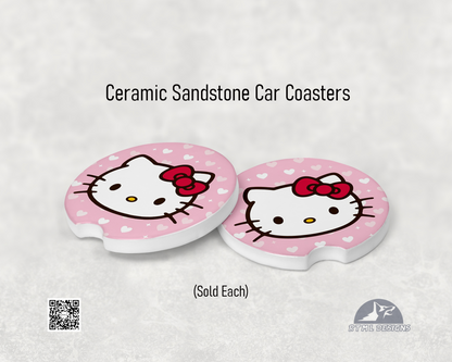 Hello Kitty #1 - Ceramic Car Coaster (Single Pack)