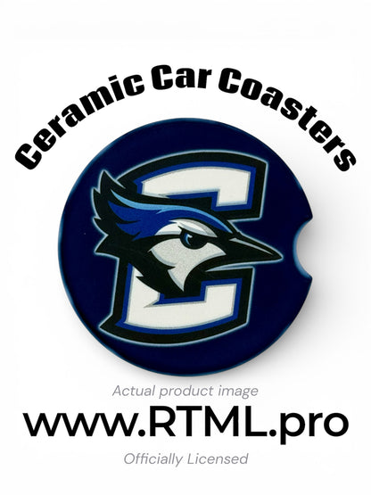 Creighton #1 - Ceramic Car Coaster | Officially Licensed Collegiate Product | Creighton University (Single Pack)