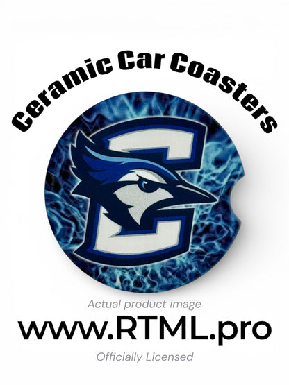 Creighton #2 - Ceramic Car Coaster | Officially Licensed Collegiate Product | Creighton University (Single Pack)