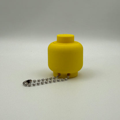 Brick Head Fidget Clicker Keychain — 3D Printed