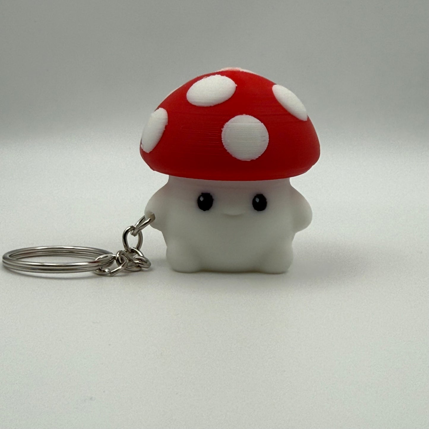 Mushroom Buddy Fidget Clicker Keychain: Shroomy — 3D Printed