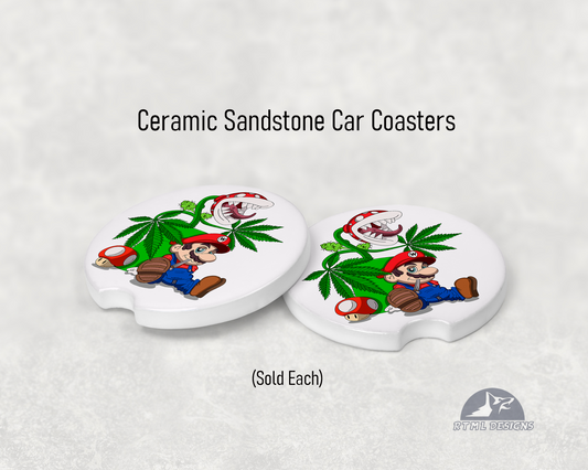 Mario (THC) - Ceramic Car Coaster