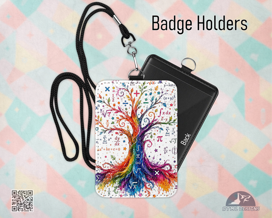Math Tree | Personalized Badge Holder