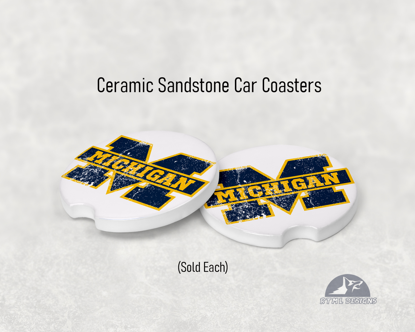 Michigan - Ceramic Car Coaster