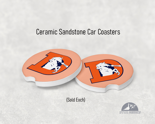 Denver Broncos - Ceramic Car Coaster