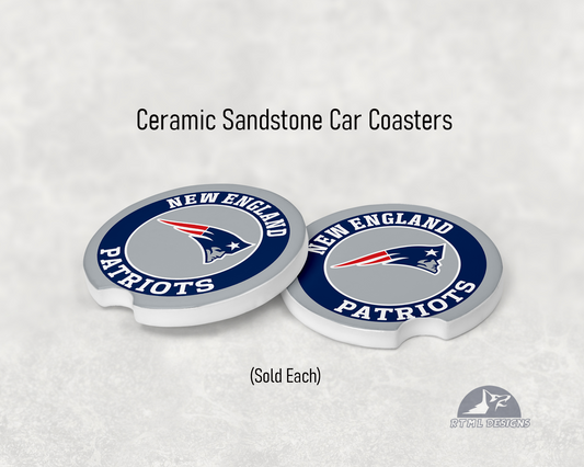 New England Patriots - Ceramic Car Coaster