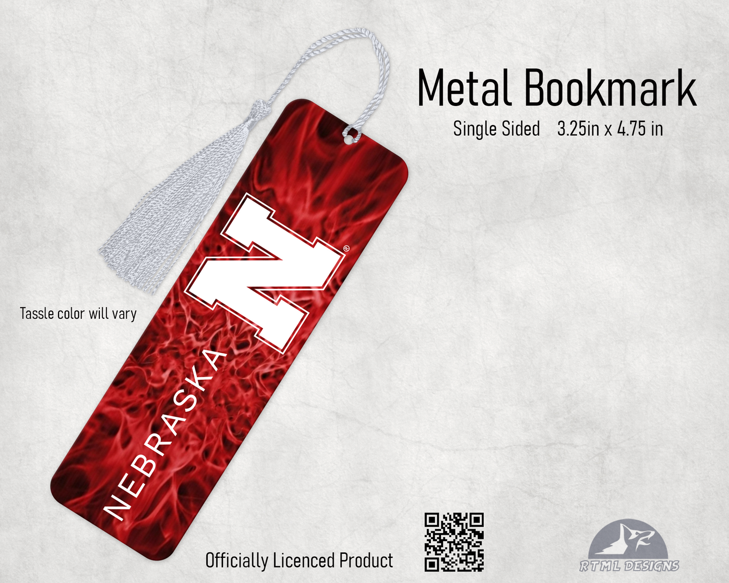 College - (2 Pack) Nebraska Metal Bookmark | Officially Licensed Collegiate Product | University of Nebraska