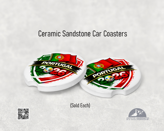 Portugal | World Cup 2026 - Ceramic Car Coaster