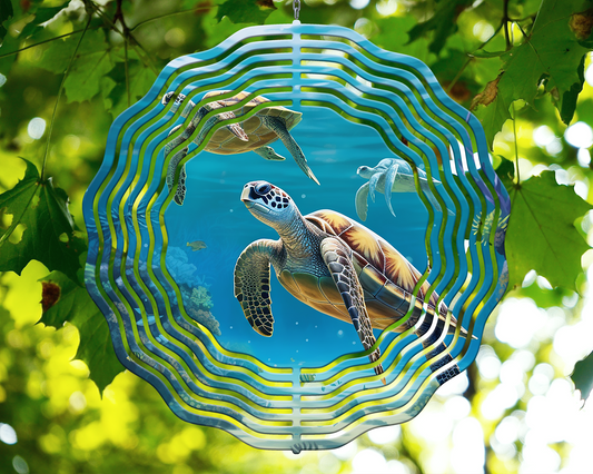 Metal Wind Spinners – Sea Turtle