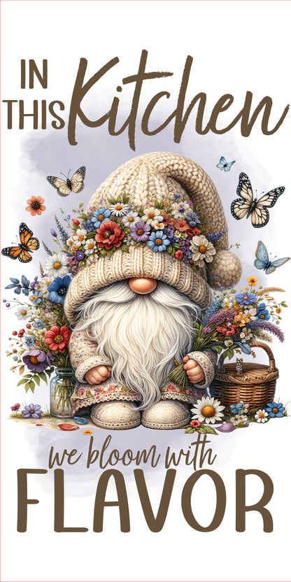Gnome - Bloom with Flavor (16x24”) Kitchen Towel