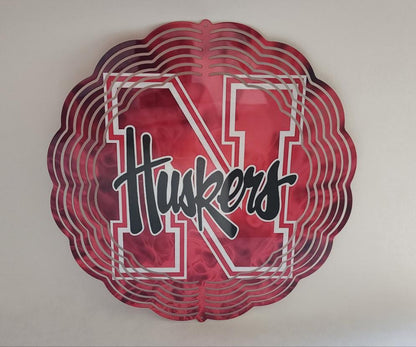 Metal Wind Spinners – Nebraska Huskers