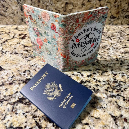 Everywhere - Passport Cover & Metal Luggage Tags (x2)