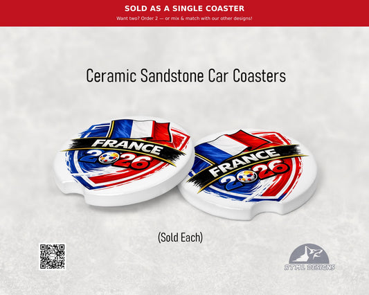 France | World Cup 2026 - Ceramic Car Coaster
