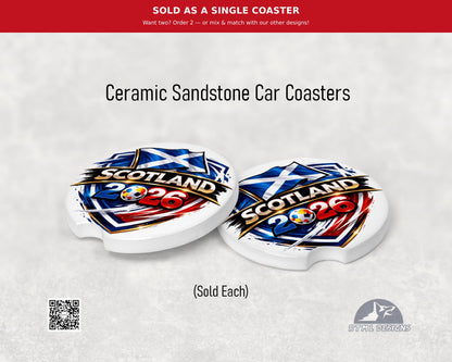 Scotland | World Cup 2026 - Ceramic Car Coaster