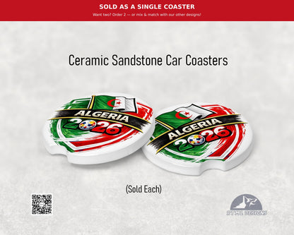 Algeria | World Cup 2026 - Ceramic Car Coaster