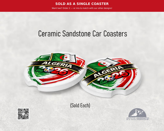 Algeria | World Cup 2026 - Ceramic Car Coaster