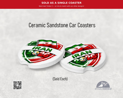 IRAN | World Cup 2026 - Ceramic Car Coaster