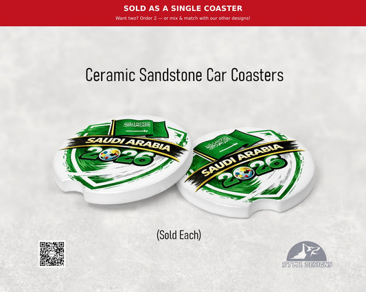 Saudi Arabia | World Cup 2026 - Ceramic Car Coaster