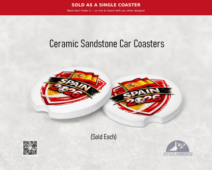Spain | World Cup 2026 - Ceramic Car Coaster