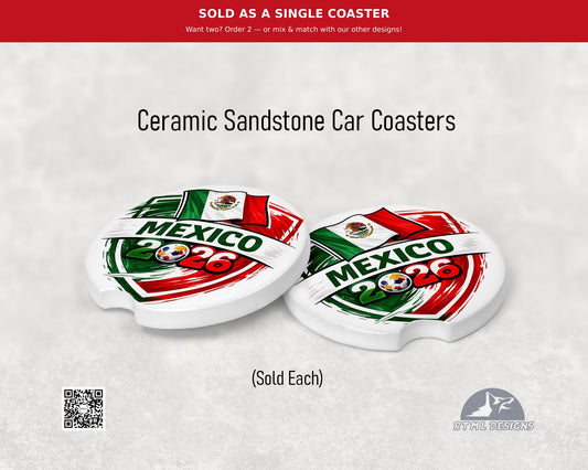 Mexico | World Cup 2026 - Ceramic Car Coaster