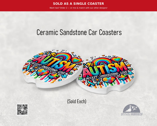 Autism #1 - Ceramic Car Coaster