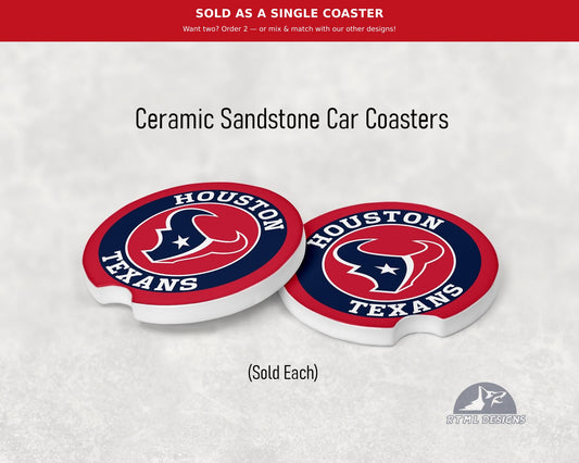Houston Texans - Ceramic Car Coaster